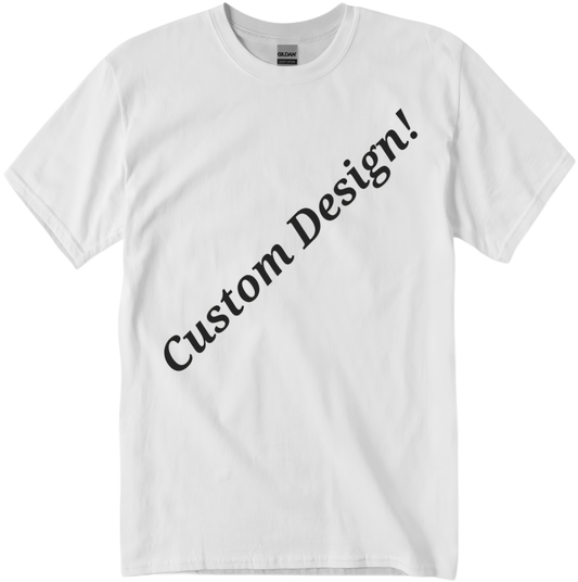 Custom white t-shirt.